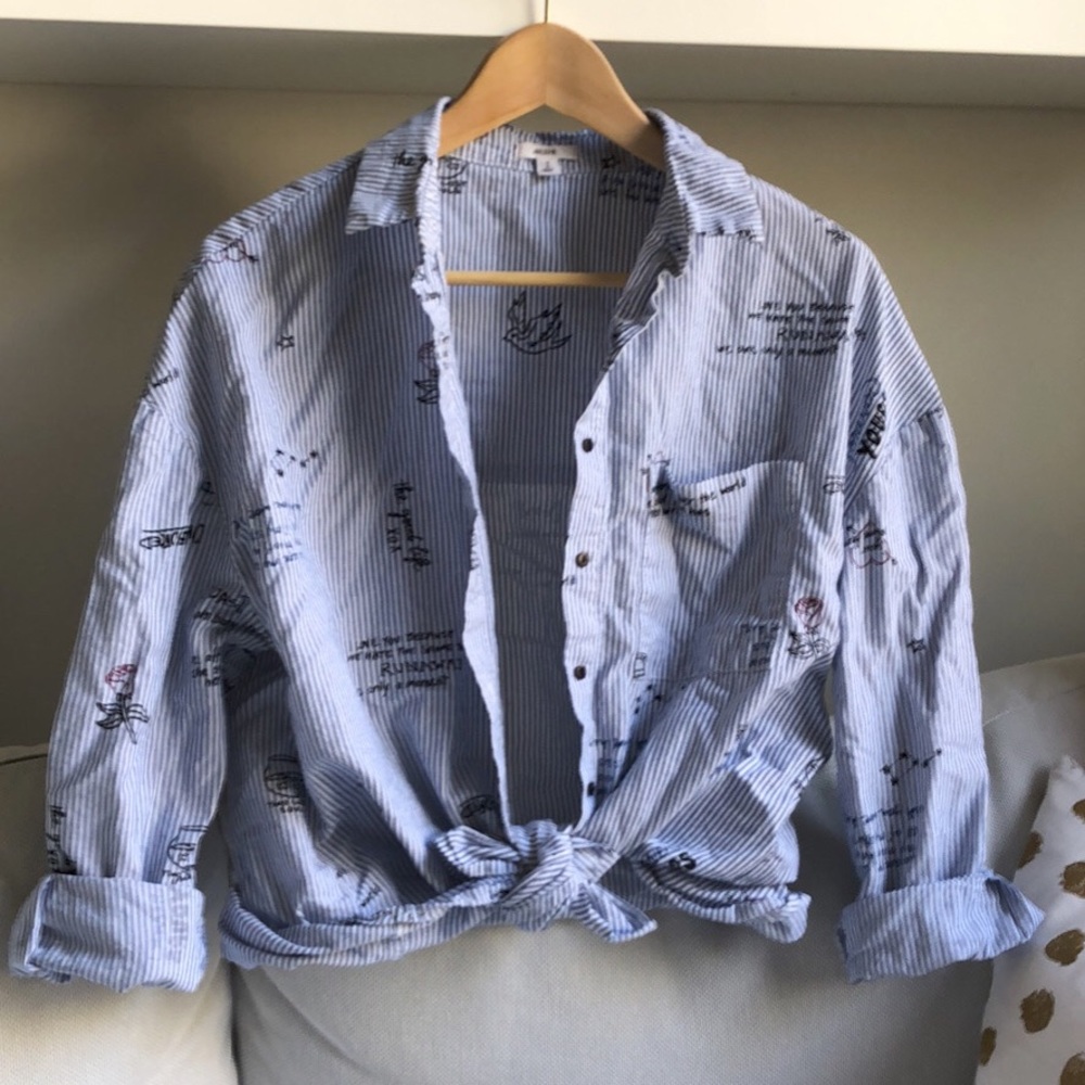 Cotton oversized shirt